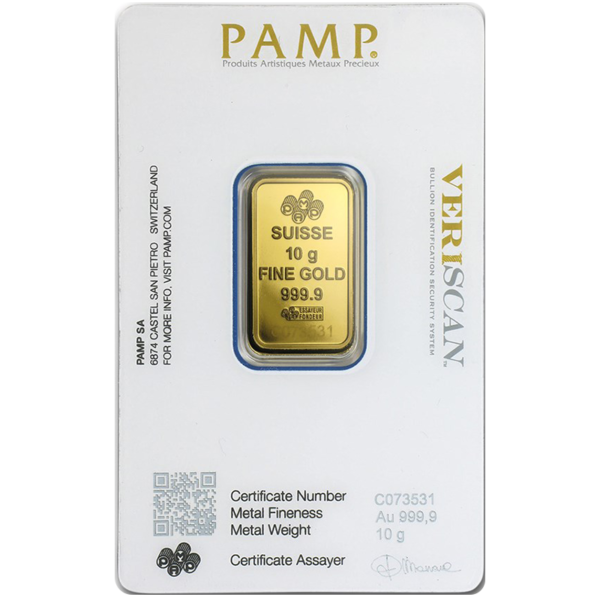 10 Gram Gold Bar - PAMP Suisse - Image 2