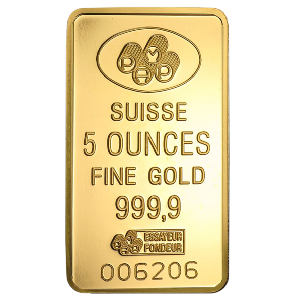 5 Oz Gold Bar - RANDOM BRAND