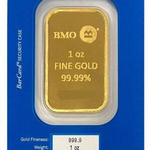 1 Oz Gold Bar - Bank of Montreal