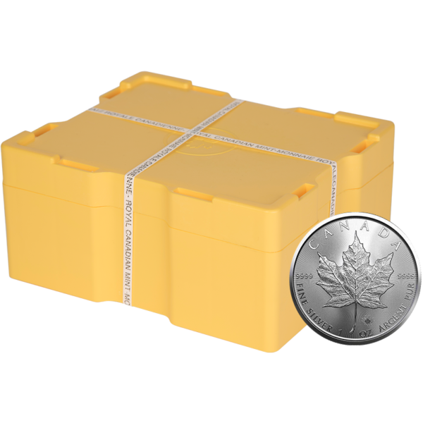 1 Oz Canadian Maple Leaf Silver Coin Monster Box - RANDOM YEAR