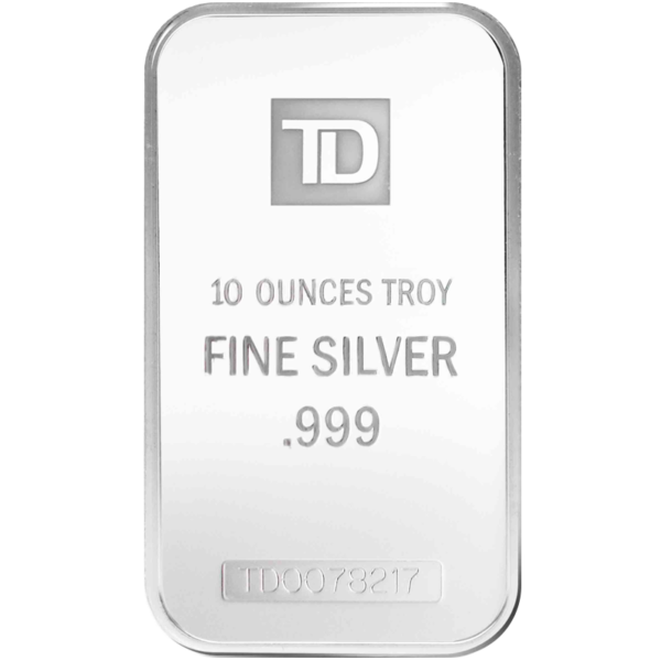 10 Oz Silver Bar - TD