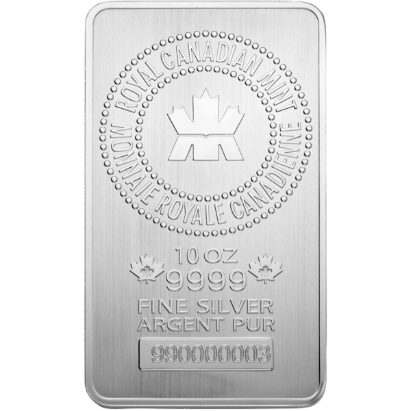 10 oz. Royal Canadian Mint bar