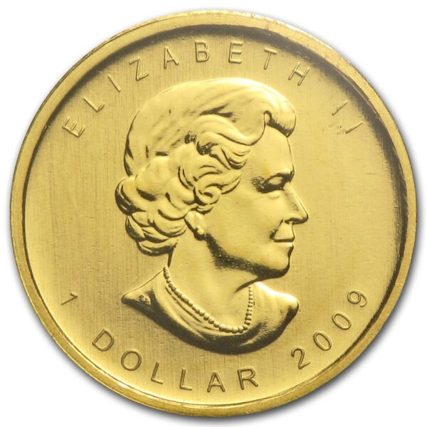 1/20 Oz 2009 Canadian Maple Leaf Gold Coin - Image 2