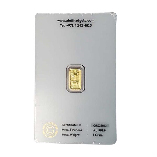 1 Gram Daffodils Gold Bar – Al Etihad Gold Refinery UAE - Image 2