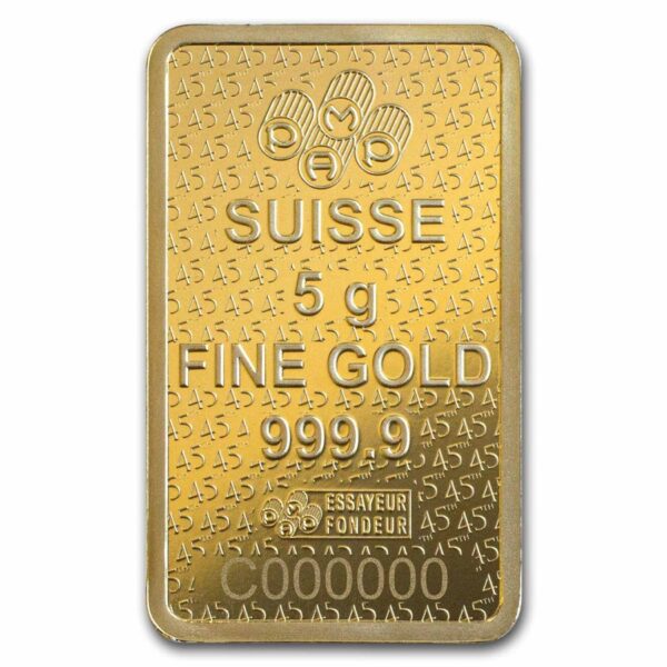 5 Gram Gold Bar - PAMP Lady Fortuna 45th Anniversary (In Assay) - Image 3